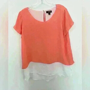 A.n.a women’s coral blouse size large float blouse